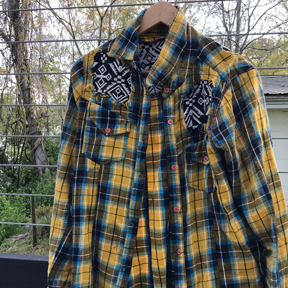 Southwestern button down